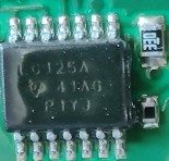 Two-fold bus buffer gate, marked LC125A 41AG P1YJ