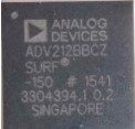 Video codec, marked ANALOG DEVICES ADV212BBCZ SURF -150 #1541 3304394.1 0.2 SINGAPORE