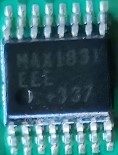 Low-voltage step-down regulator with synchronous rectification and internal switches, marked MAX1831 EEE 337