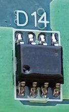 Transistor, marked MAX1658 ESA