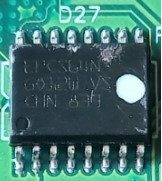 Programmable logic integrated circuit, marked EPCS64N G012W VS CHN839