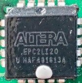 Programmable logistic integrated circuit, marked ALTERA EPC2LI20 U HAF481613A