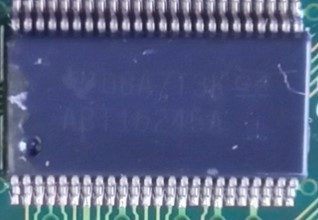 Microcircuit, marked 08A7T3K G4 ABT16245A