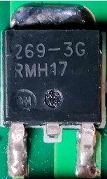 Transistor, marked 269-3G RMH17
