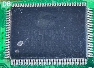 Integrated circuit, marked CY7C1381KV33 133AXI TWN2019 K 33 618251