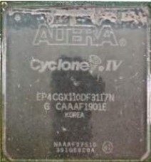 Processor, marked EP4CGX110DF31I7N