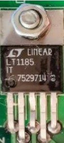 Transistor, marked LT1185IT