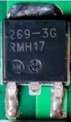 Transistor, marked MC33269DT-3.3G