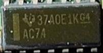 Microcircuit, marked 37AOE1K AC7A