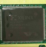 Virtex Field programmable gate matrix, marked Xilinx Spartan ХCV150тм PQ240AFPO437 D1149990A 41
