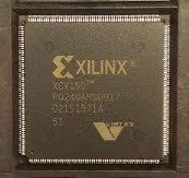 Virtex Field programmable gate matrix, marked Xilinx Spartan ХCV150тм PO240AMS0917 D2151571A 51