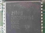 Serial link controller extension, marked Z8523016VEG ESCC 1412 LM