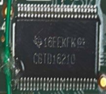 20-bit level-shift bus switch with 10-bit output resolution, marked CBTD16210
