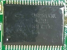 Static RAM, marked CY62157CV30 2.7V–3.3V