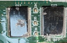 Flash memory SBC chip, marked SRAM 16Mb CY7C1069DV33-10ZSXI