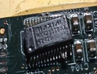 Multi-channel receiving-transmitting device of the standard, marked RS-232 MAX211EEAI