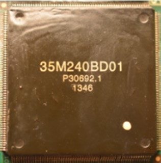 Microprocessor, marked INTEL/ALTERA chips 35M240BD01 P30692.1 1346