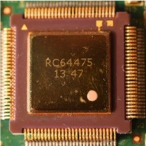 RISC processor microcircuit, marked RISController RC64475 13 47
