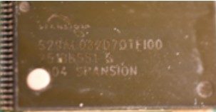 128Mb FLASH memory chip, marked S29AL032D70TF100 251BB551 G 04 SPANSION