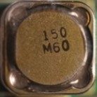 Inductance coil, marked 150 M60