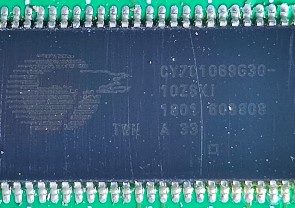Microcircuit, marked CY7C1069G30-10ZSKI