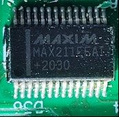 RS-232 standard multi-channel receiving-transmitting device, marked MAX211EEAI
