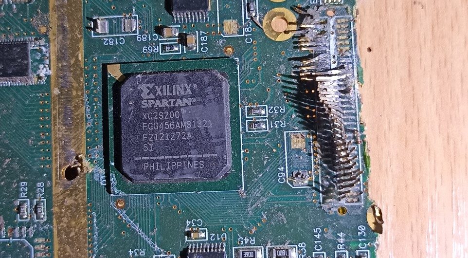 User Programmable Gate Array (FPGA), marked Xilinx Spartan XC2S200
