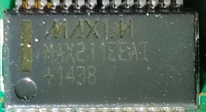 Multi-channel receiving and transmitting device, marked MAX211EEAI +1438