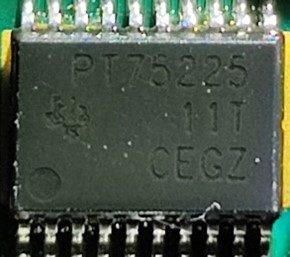 Microcircuit, marked PT75225 11T CEGZ