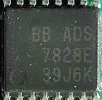 Analog-to-Digital Converter, marked ADS7828E 39J6K