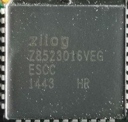 Microcontroller, marked Z8523016VEG ESCC 1443 LM