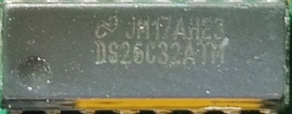 Line Driver, marked DS26C31TM JM17AHE3