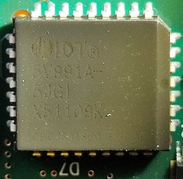 Programmable Skew PLL Clock Driver, marked 5V991A-5JGI X51109K QEC70913FM PHI AE
