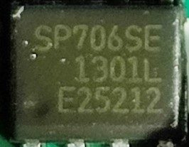 Low Power Microprocessor, marked SP706SE 1301L E25212