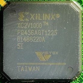 Programmable Gate Array, marked XC2V1000 FG456AGT1225 D1488220A 5I