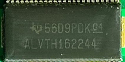 16-Bit Buffer/Driver with 3-State Outputs, marked ALVTH162244 56D9PDK G4