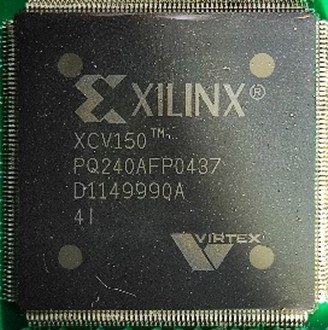 Programmable Gate Array, marked XCV150 PQ240AFP0437 D1149990A 4I