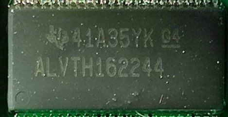 16-Bit Buffer/Driver with 3-State Outputs, marked ALVTH162244 41A35YK G4