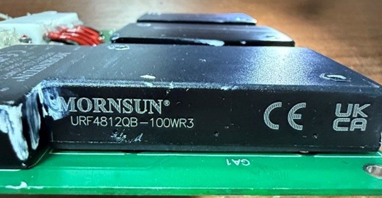 DC/DC converter, marked URF4812QB-100WR3