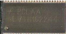 Chip (16-bit buffer/driver with 3-state outputs), marked LVTH162244 PCLAA