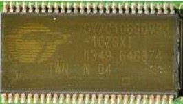 Microcircuit (16-megabit static RAM), marked CY7C10690V3-10ZSXI 1349 646874 N 04
