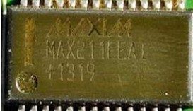 MAXIM microcircuit (transceiver with protection against electrostatic discharge,), marked MAX211EEA1 +1319