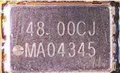 Microcircuit, marked 48. 00CJ MA04345