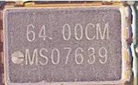 Microcircuit, marked 64. 00CM MS07639