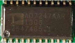 Microcircuit (dual 12-bit DAC-PORT), marked AD7247AAR 1306 2547465.1