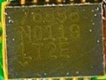 Microcircuit (500 mA, low-noise micropower LDO regulator), marked 76333 N0119 LT2E