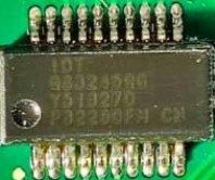 Microcircuit, marked IDT Q83245QG Y513270 P32200FM CN
