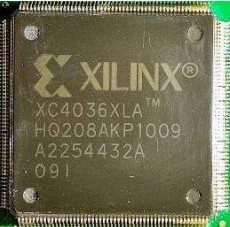 XILINX microcircuit, marked XC4036XLA HQ208AKP1009 A2254432A 091