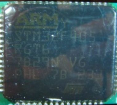 32-bit microcontroller, marked ARM STM32F405 RGT6 7B29N VG PHL 7B 233