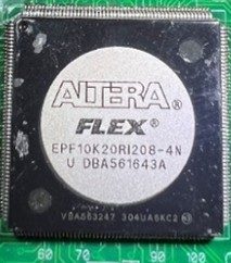 PLD, marked EPF10K20RI208-4N U DBA561643A